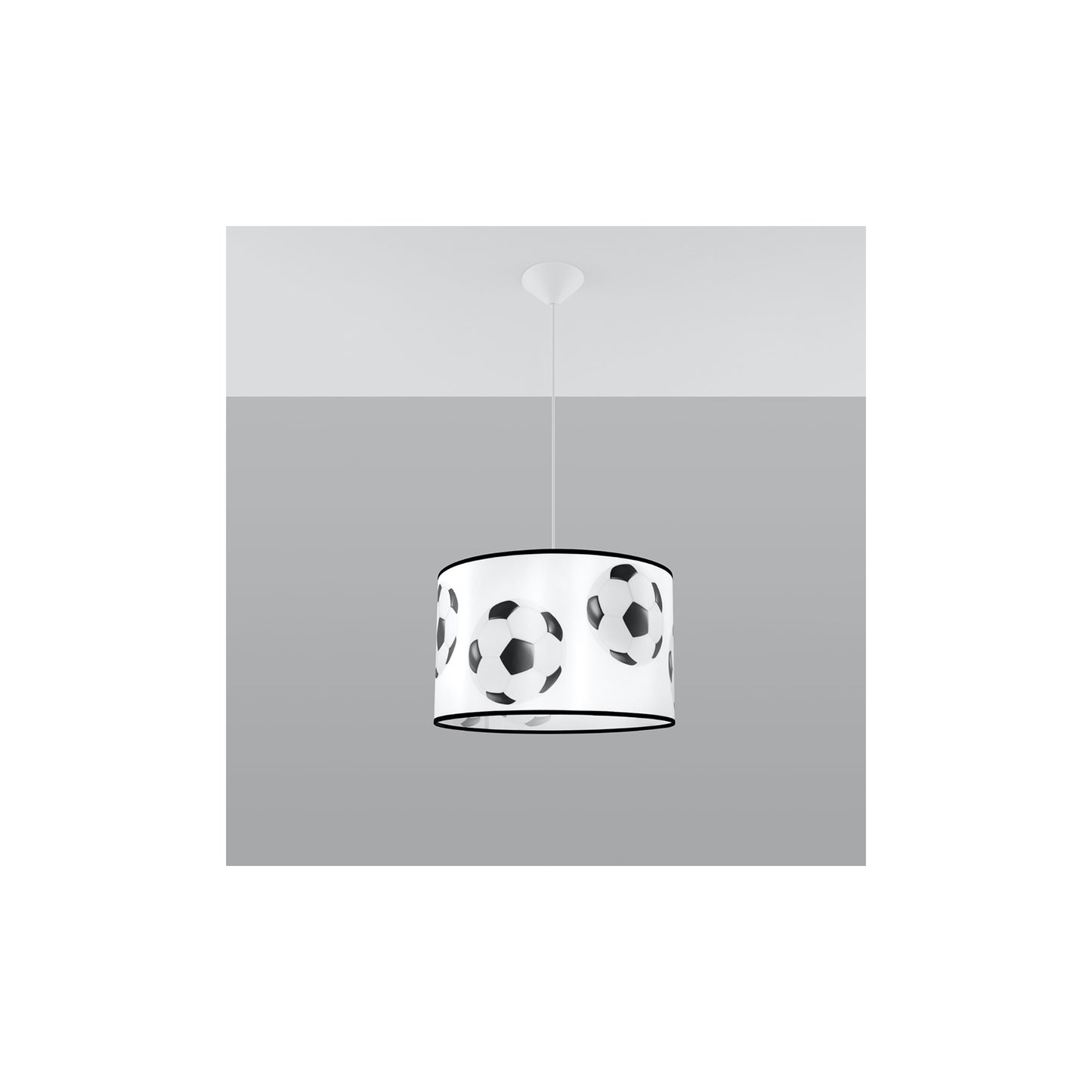 Football A 40 Pendant in White