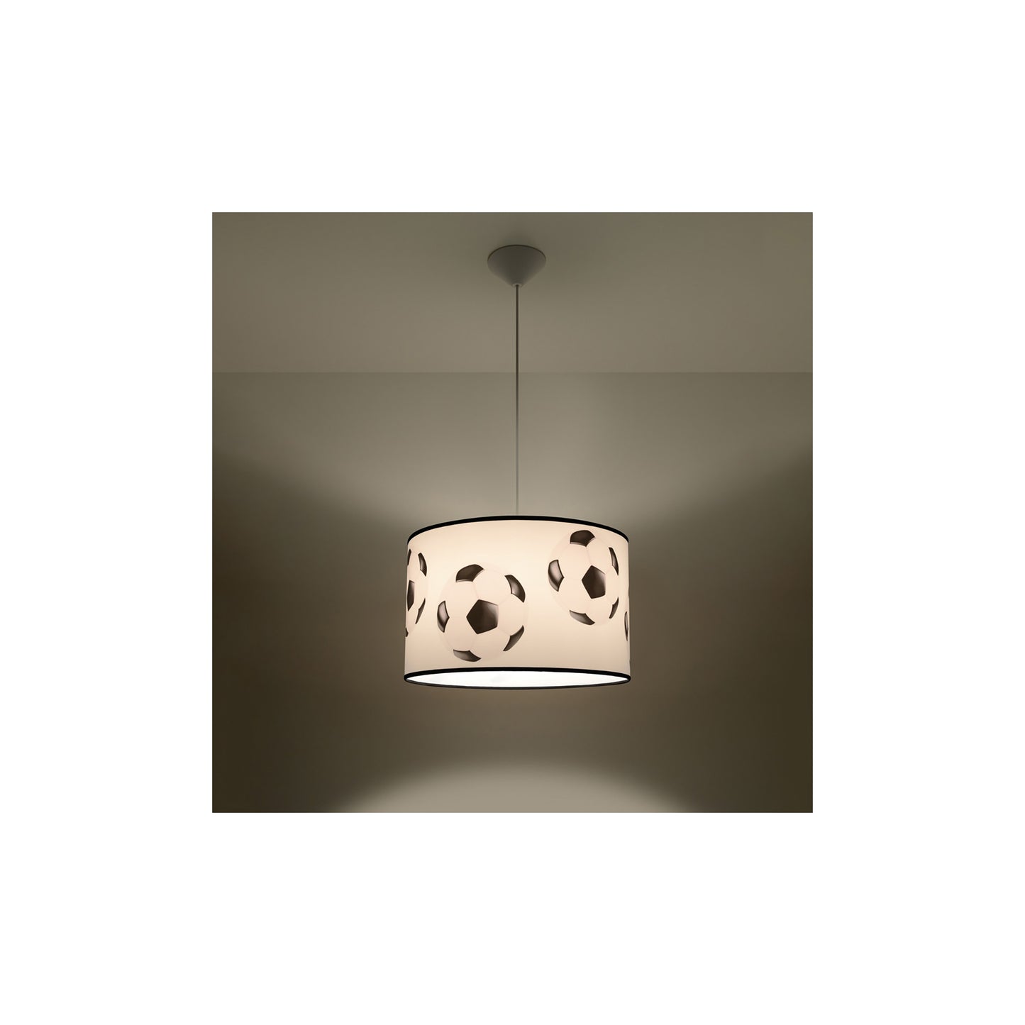 Football A 40 Pendant in White