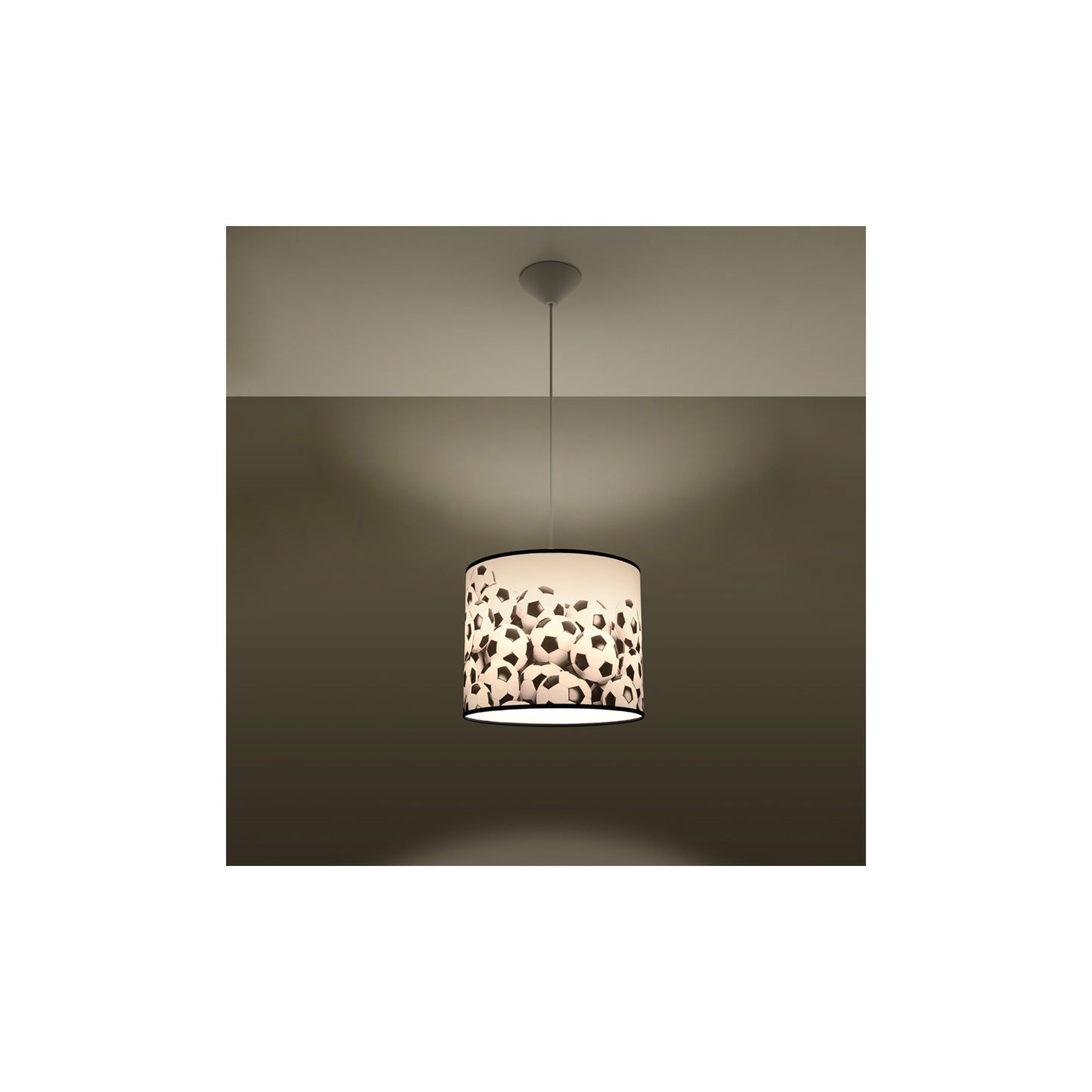 Football B 30 Pendant in White