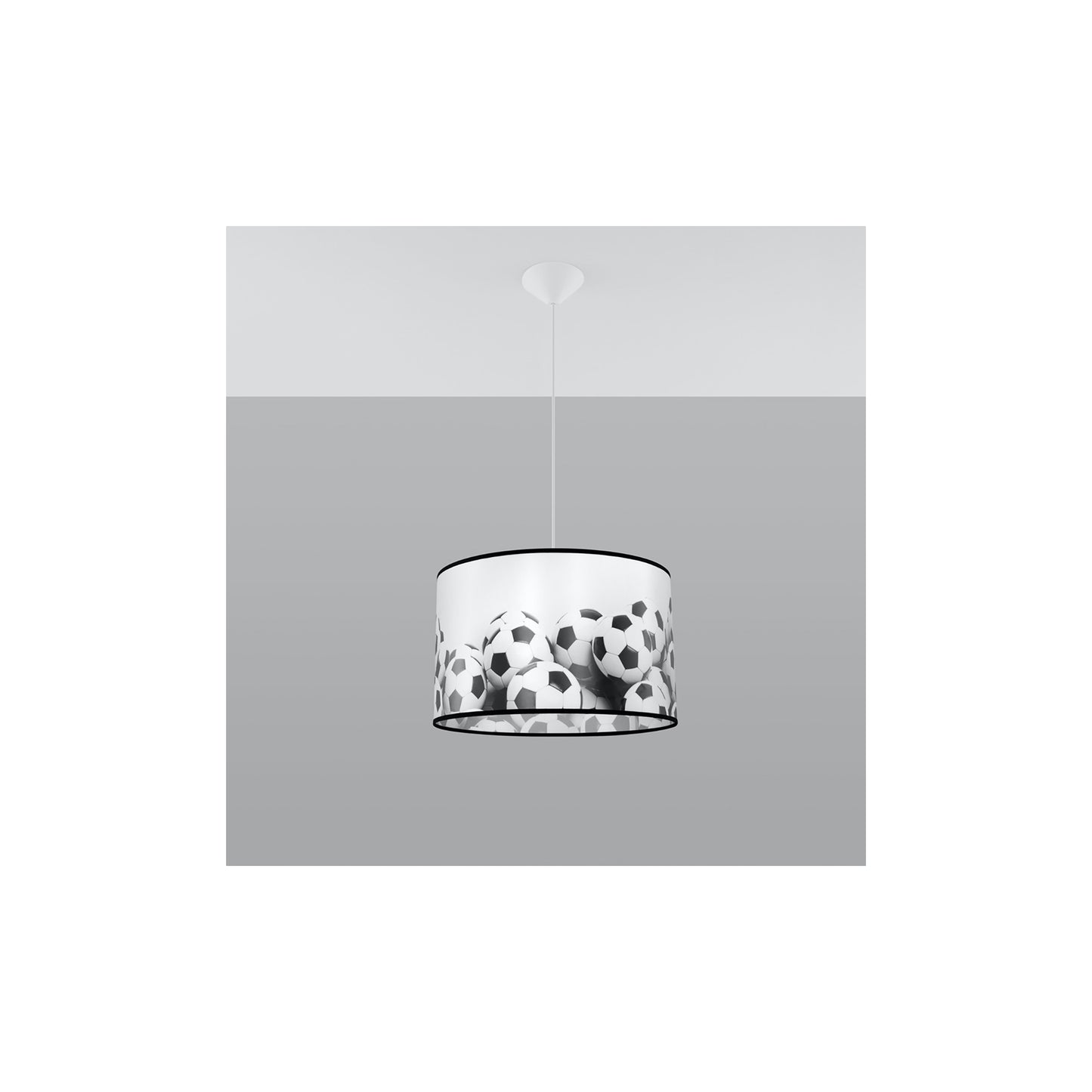 Football B 40 Pendant in White