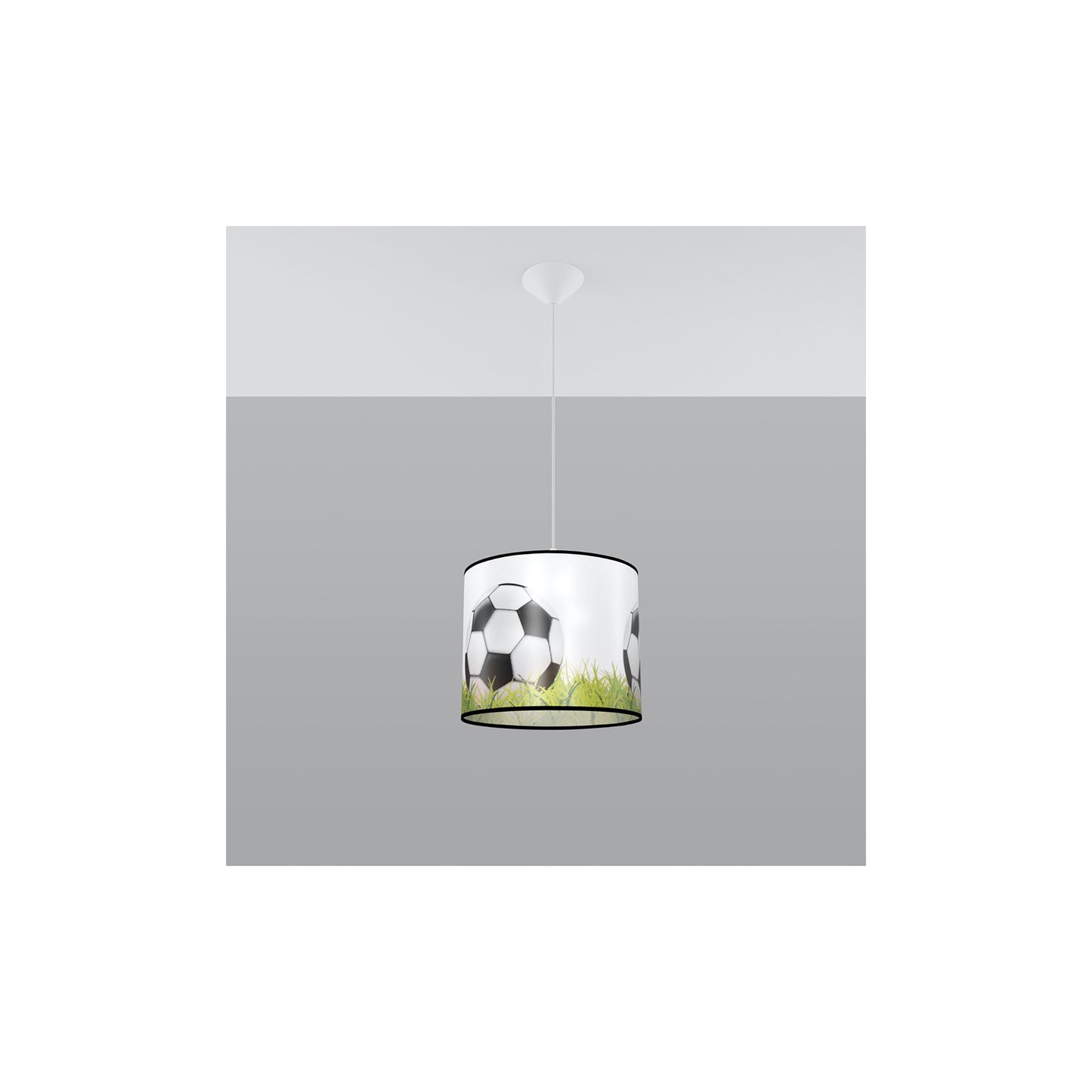 Football C 30 Pendant in White