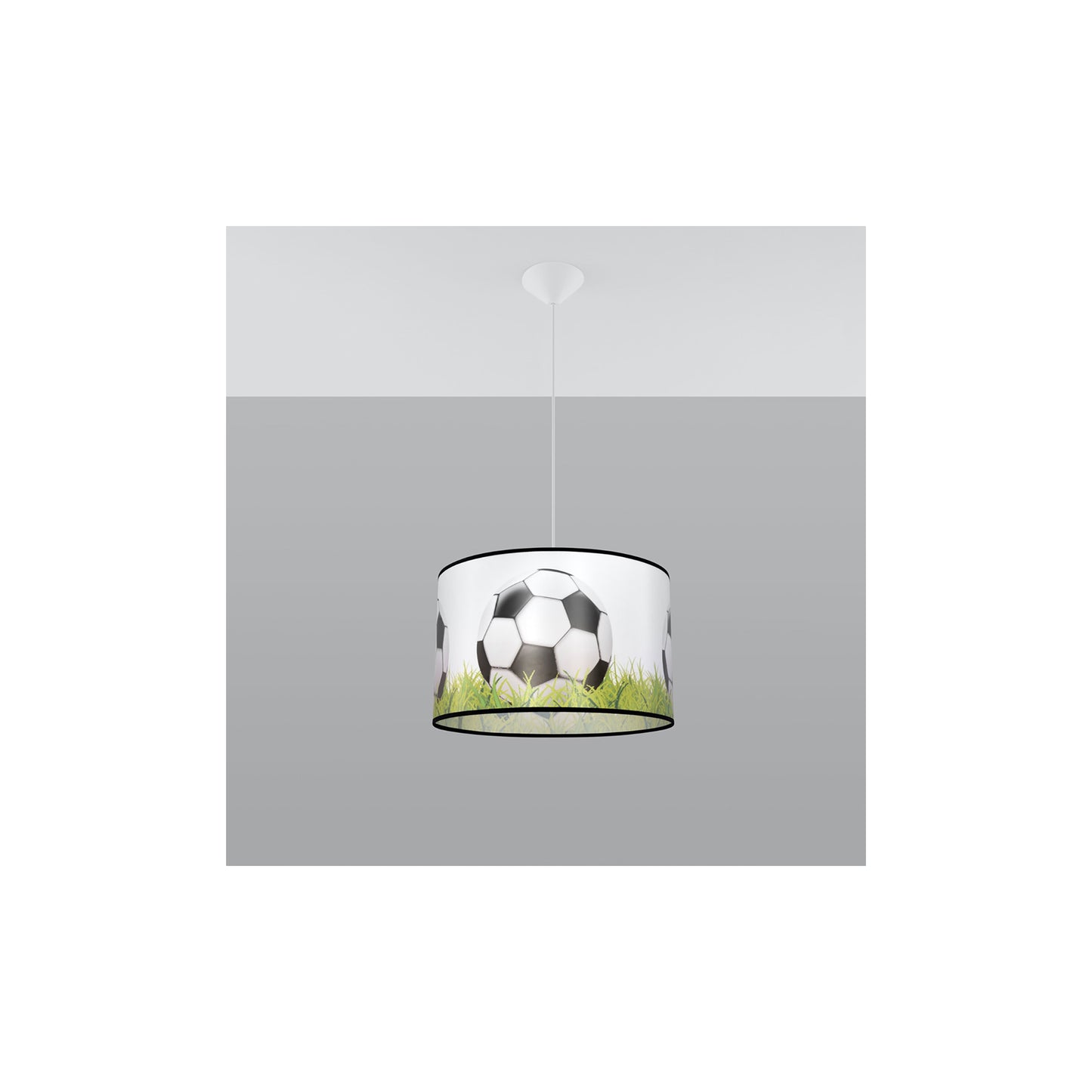 Football C 40 Pendant in White