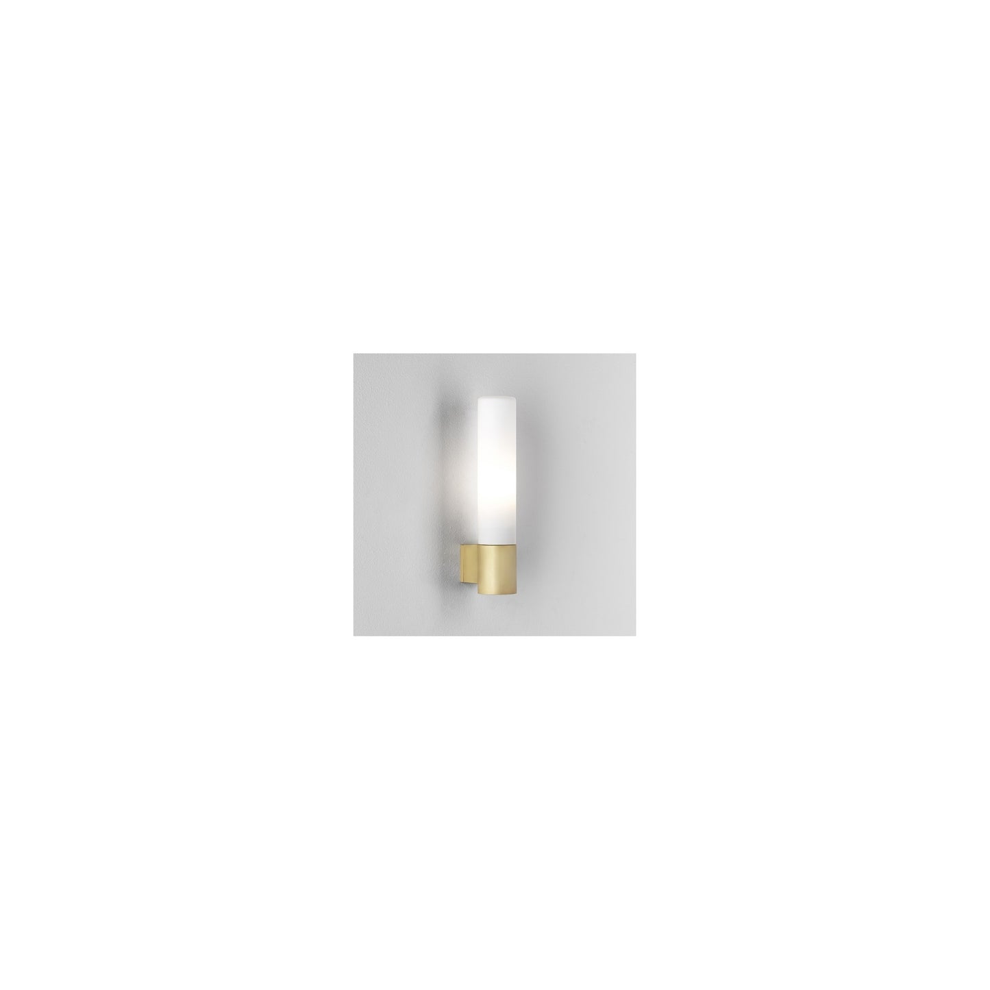Bari Frosted Glass Wall Light with Tube Base
