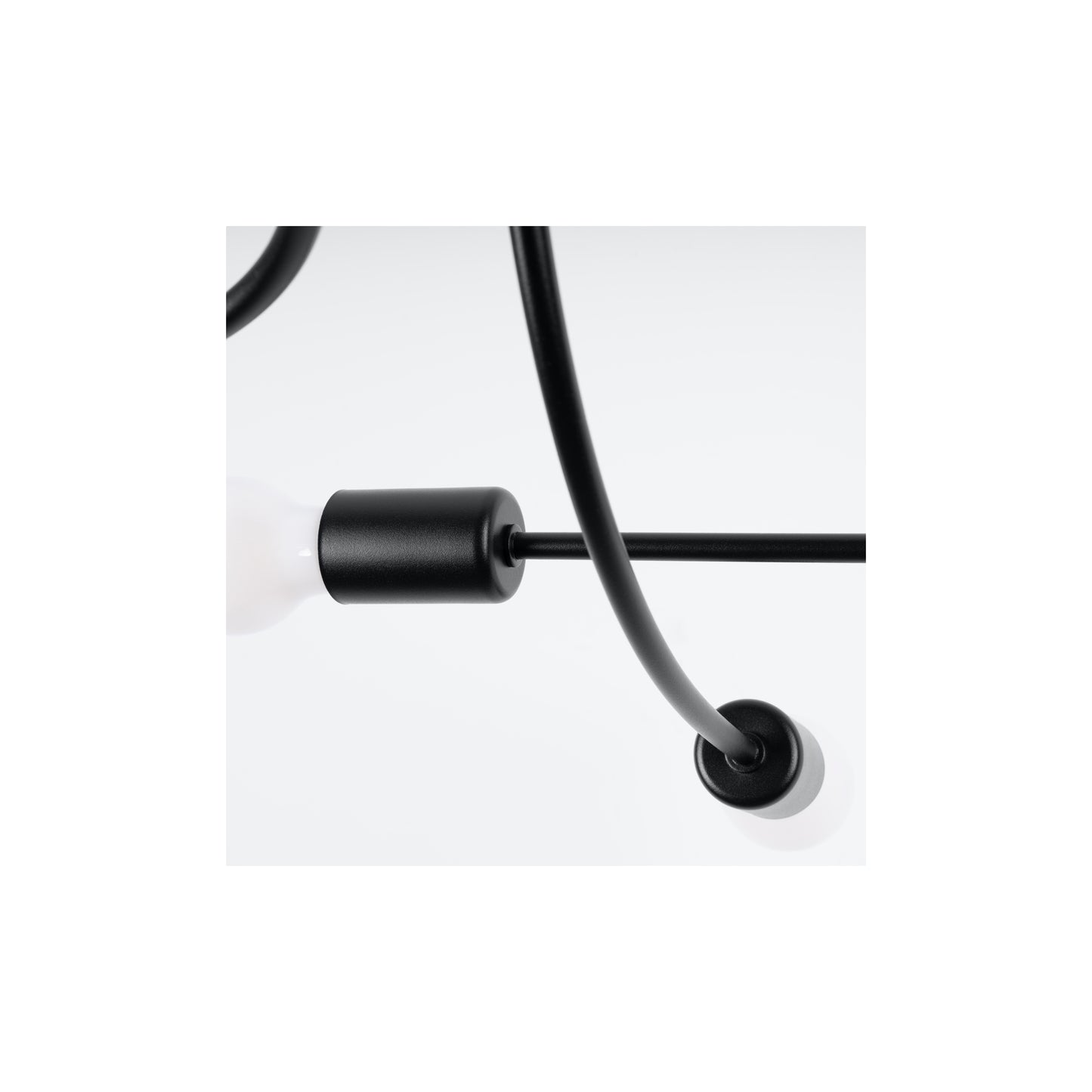 Levar 6 Chandelier in Black