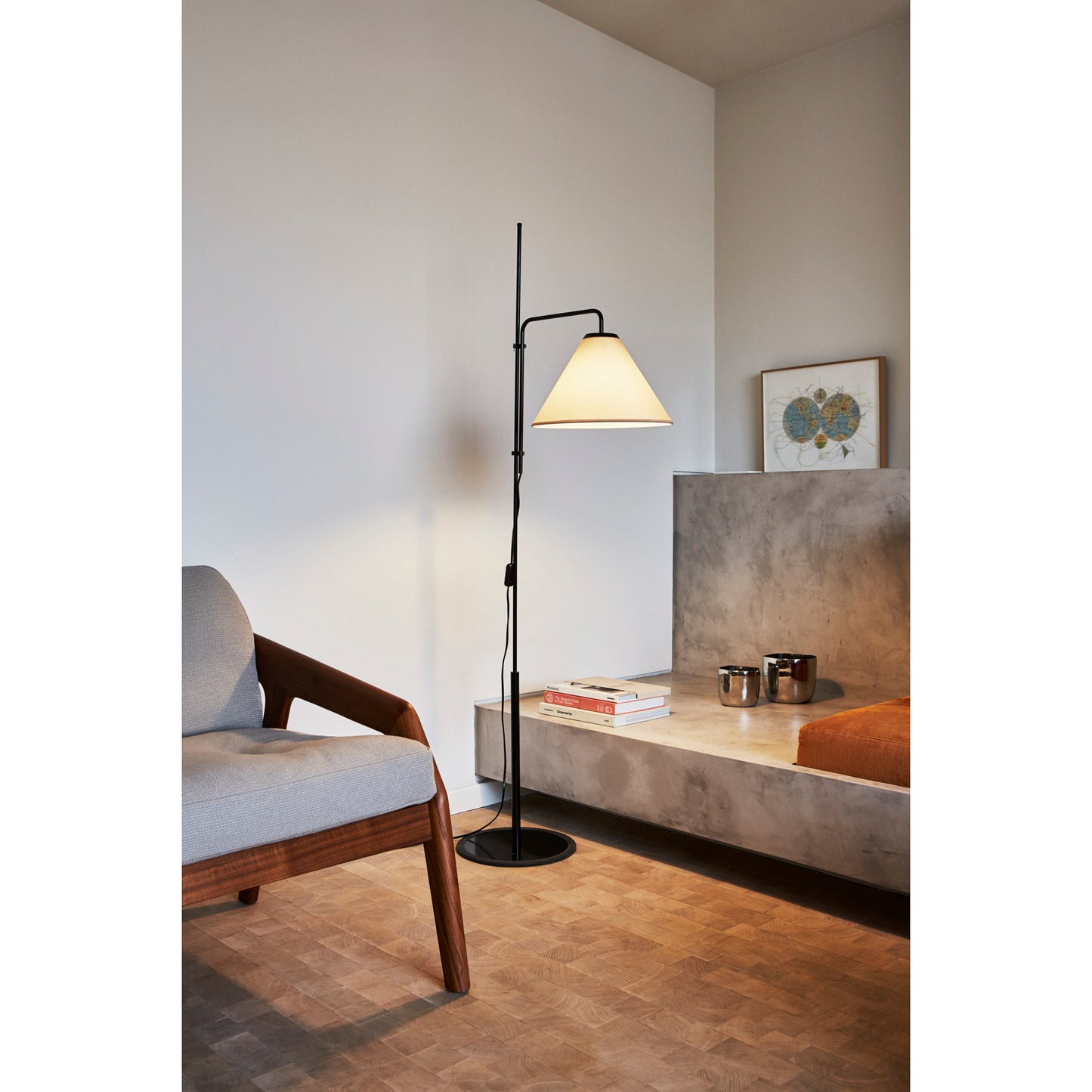 Funiculà Fabric Adjustable Floor Lamp