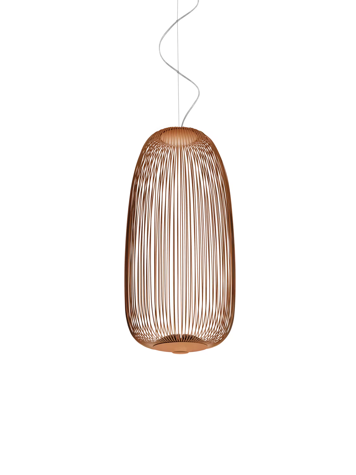 Spokes 1 LED Pendant with Varnished Steel & Aluminium