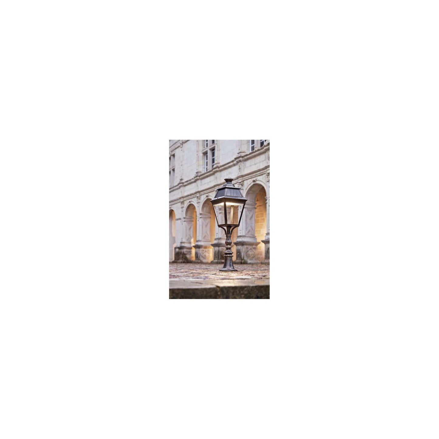 Avenue 3 Model 6 Clear Glass Pillar Mount Lantern