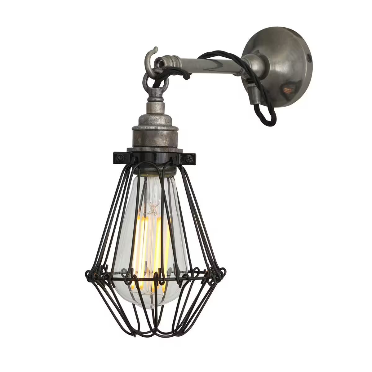 Edom Industrial Cage Wall Light