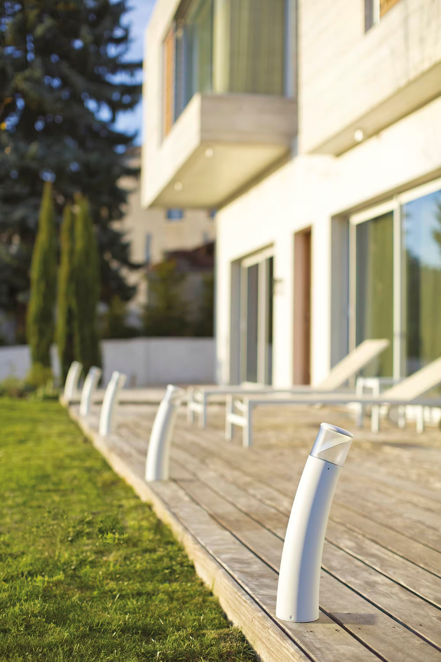 Bamboo Large Clear Glass Ground Light