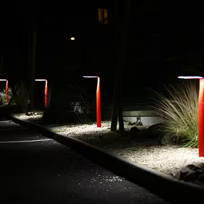 Square Small Satin 3000K Built-in LED Ground Light with Multi-position Directable Lamp Head