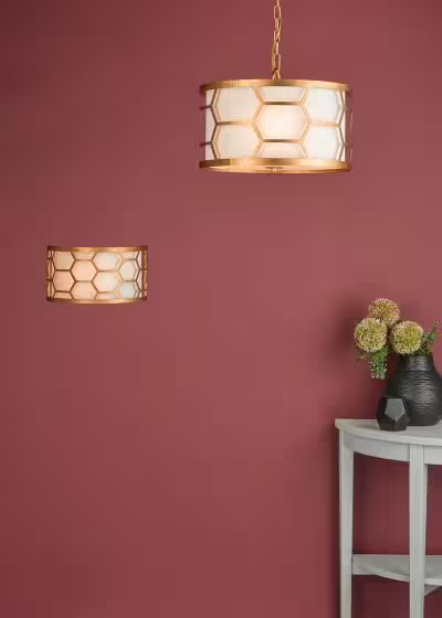 Epstein Wall Light Gold & Ivory