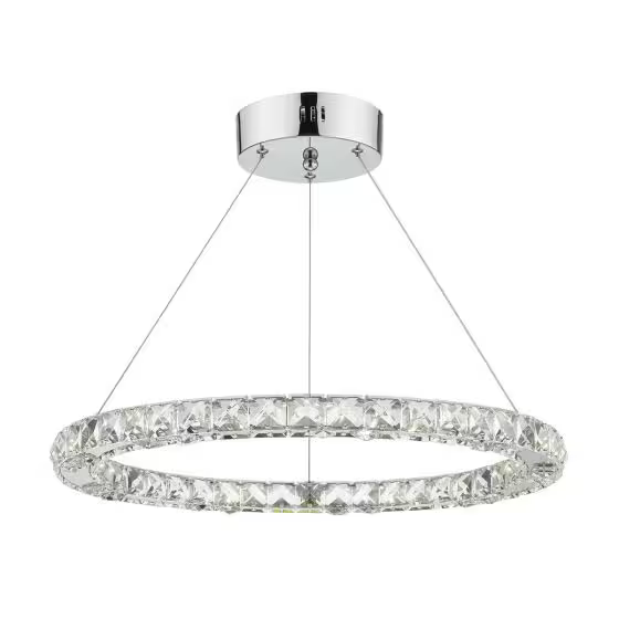 Roma Dimmable LED Crystal Pendant