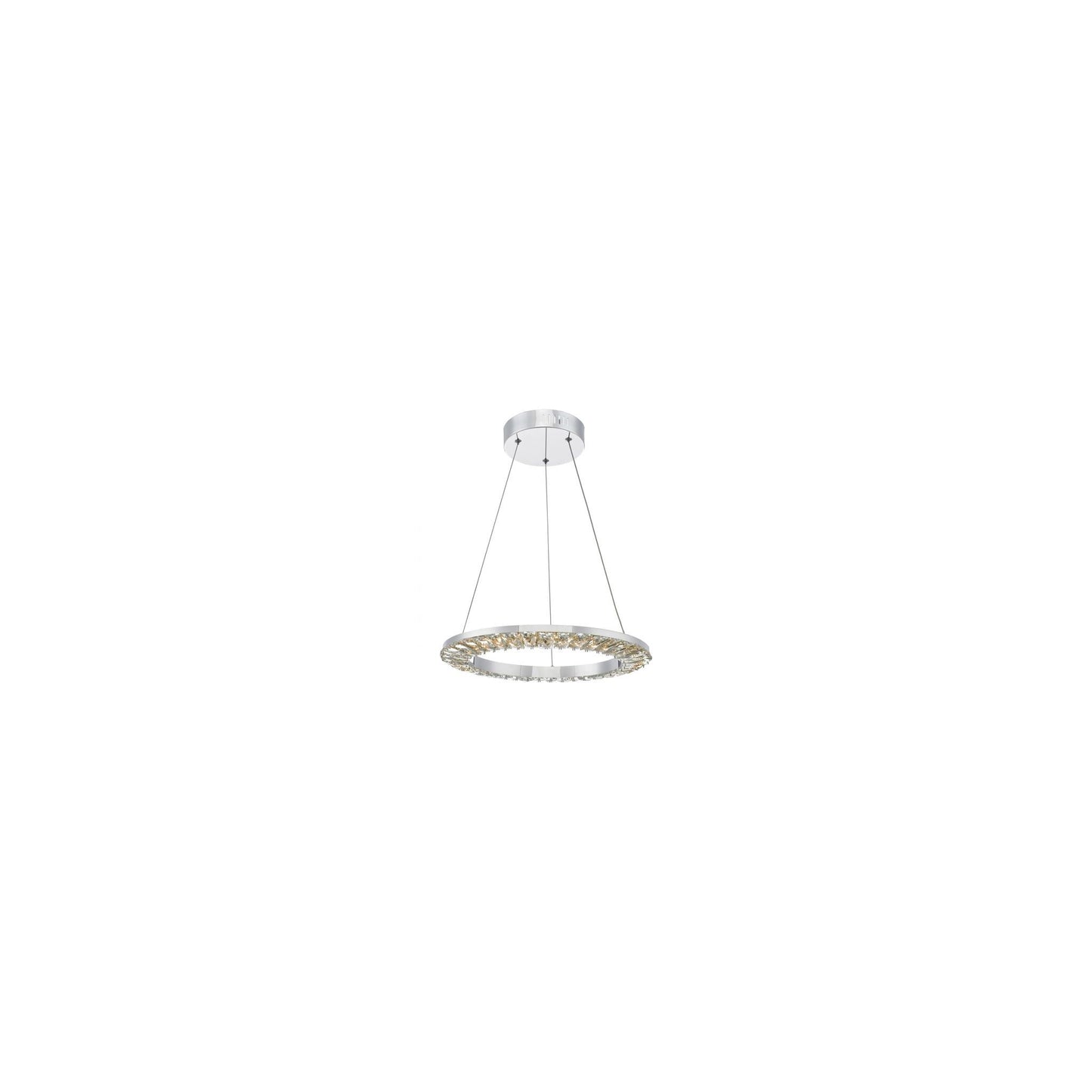 Altamura LED Pendant Polished Chrome & Crystal