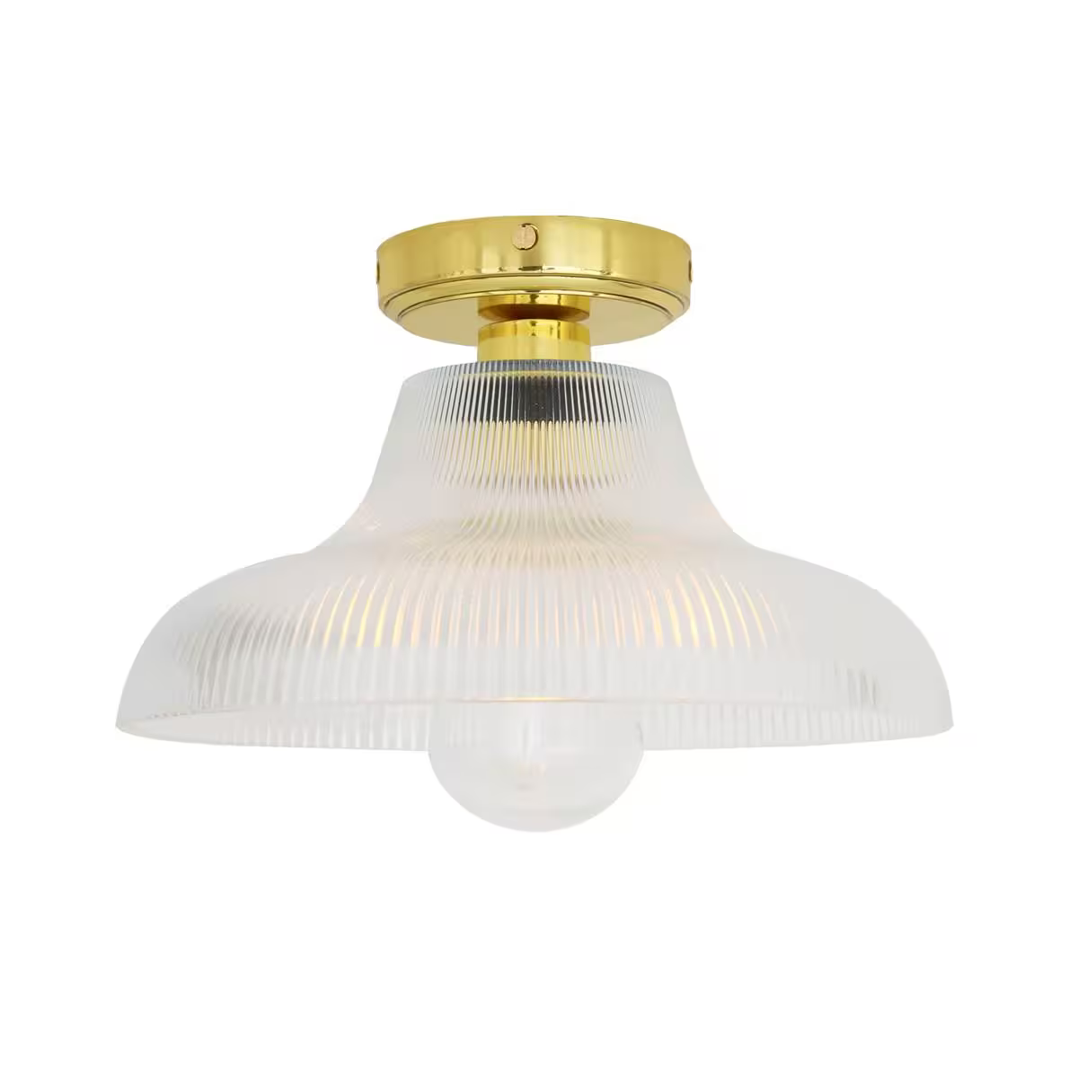 Aquarius Prismatic Glass Ceiling Light IP65