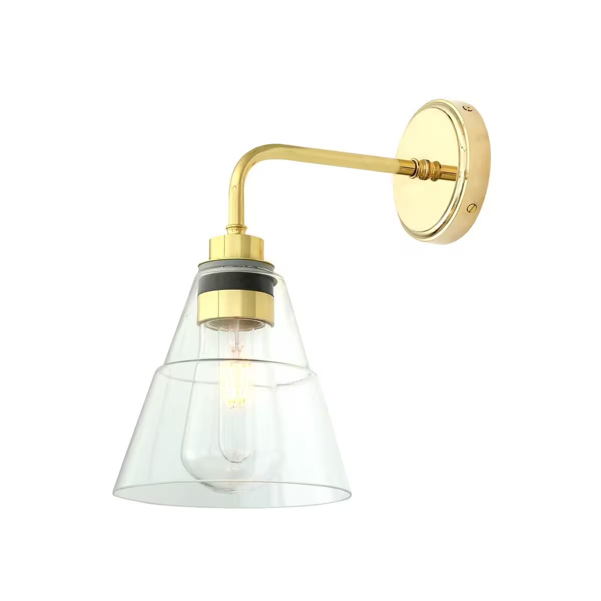 Kairi Modern Glass Bathroom Wall Light