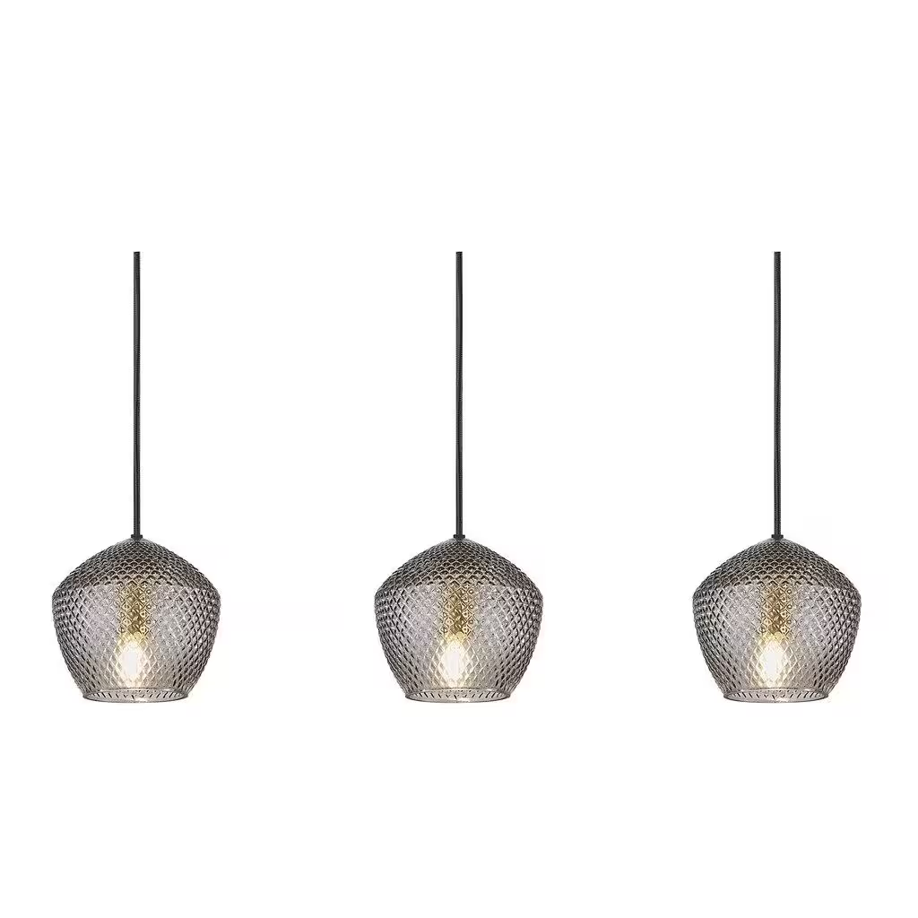 Orbform 3-Light Pendant Smoke