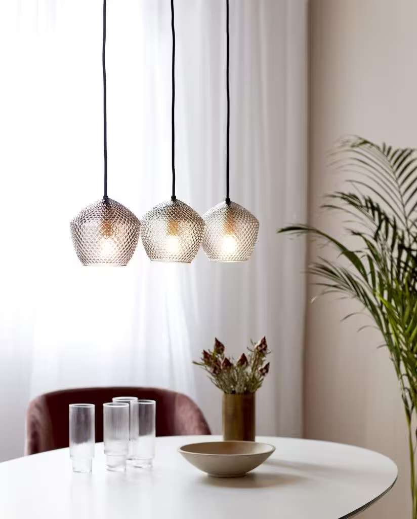 Orbform 3-Light Pendant Smoke