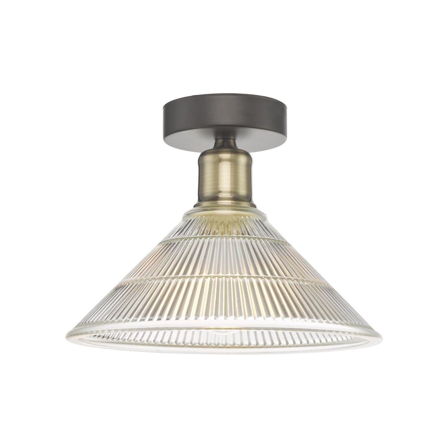 Boyd 1-Light Flush Mount Antique Brass