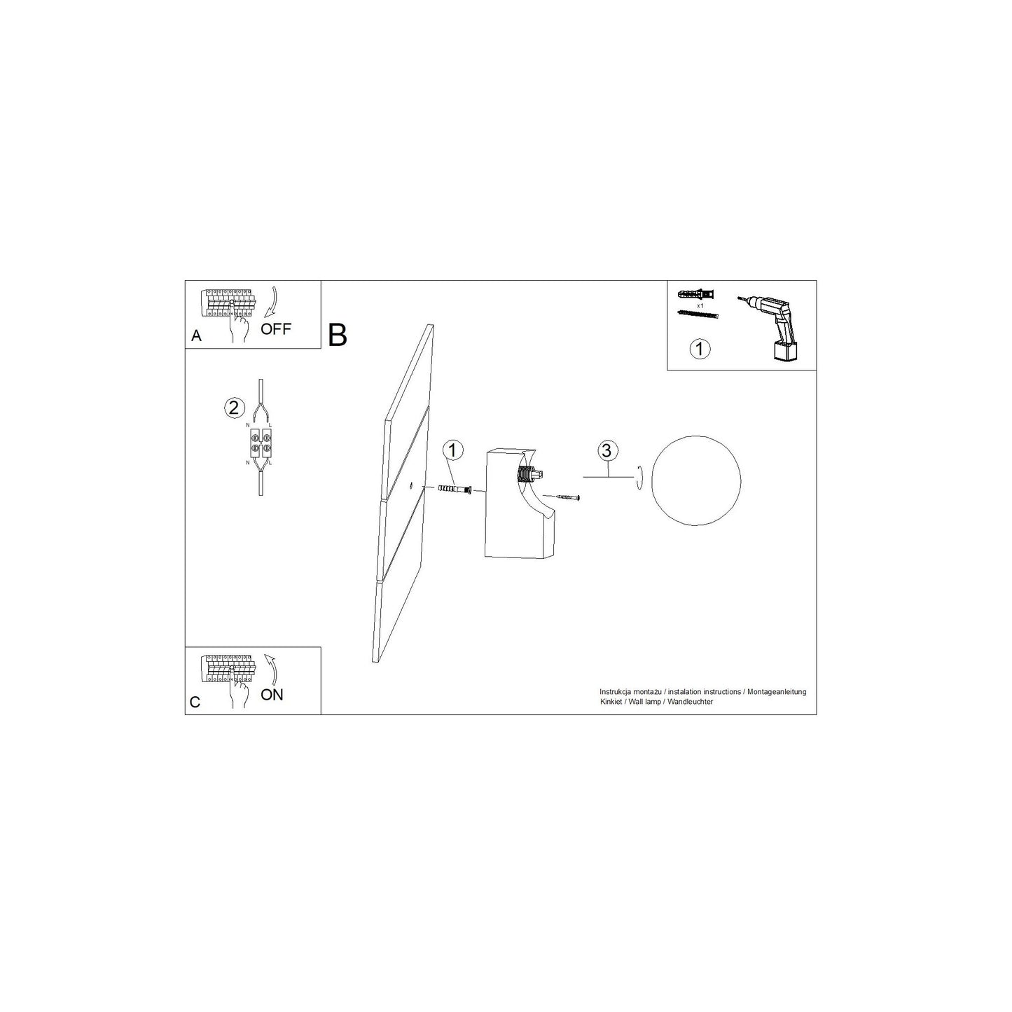 Bulbo Wall Light in Natural Wood