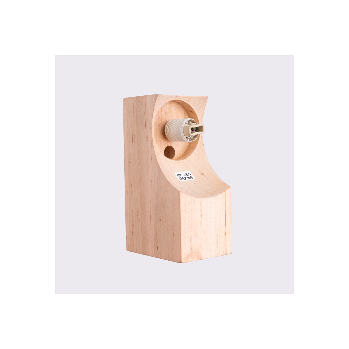 Bulbo Wall Light in Natural Wood
