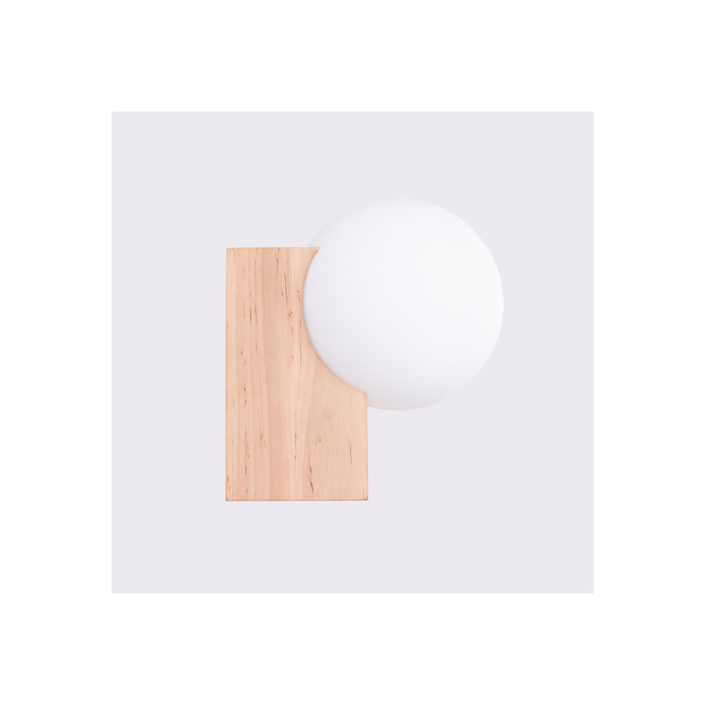 Bulbo Wall Light in Natural Wood