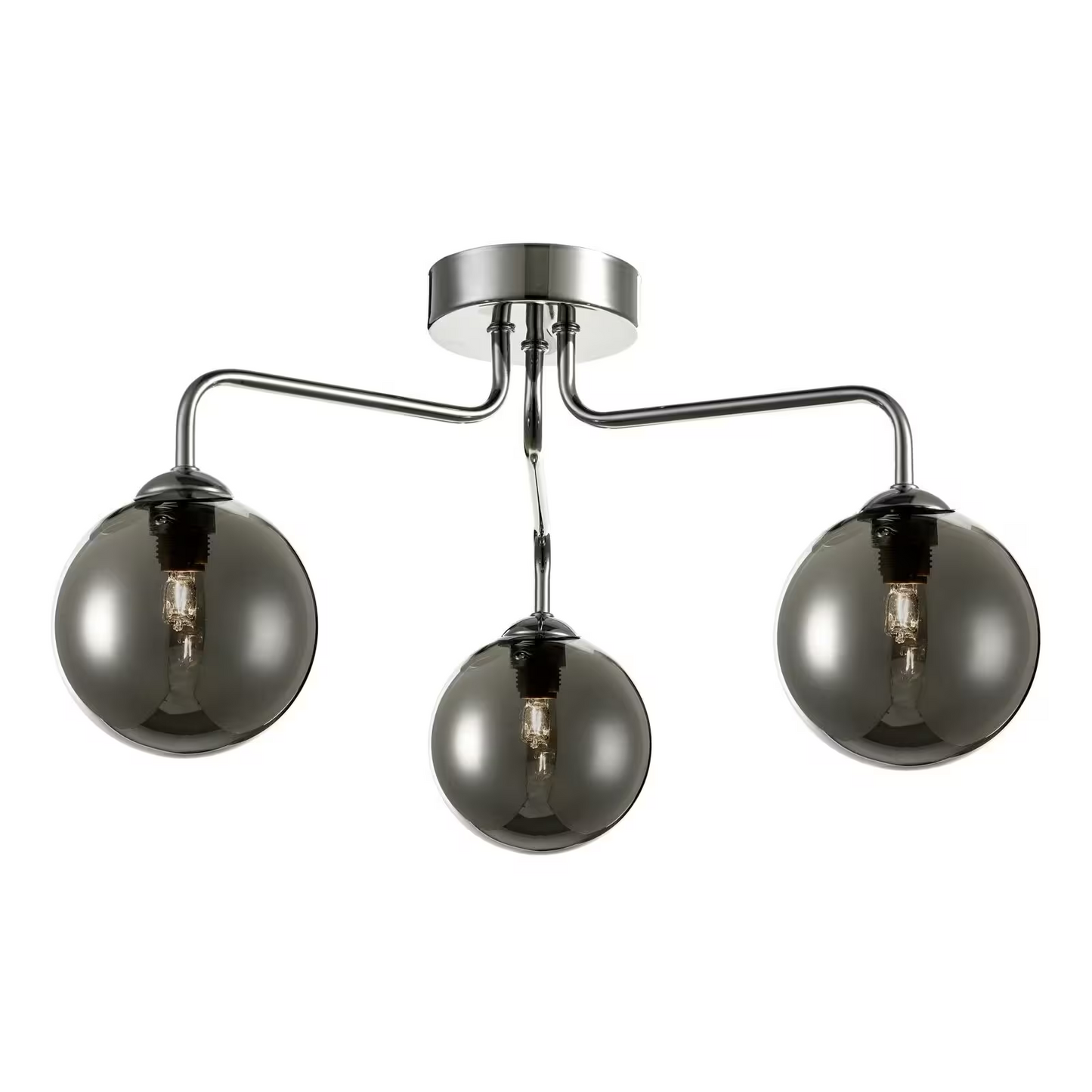 Feya 3-Light Semi Flush Polished Chrome