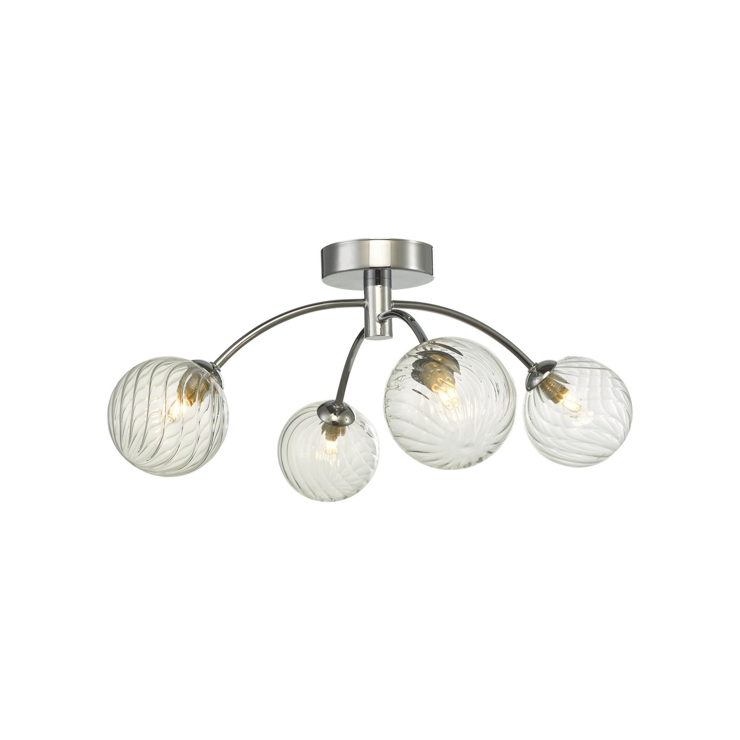 Izzy 4-Light Semi Flush Polished Chrome