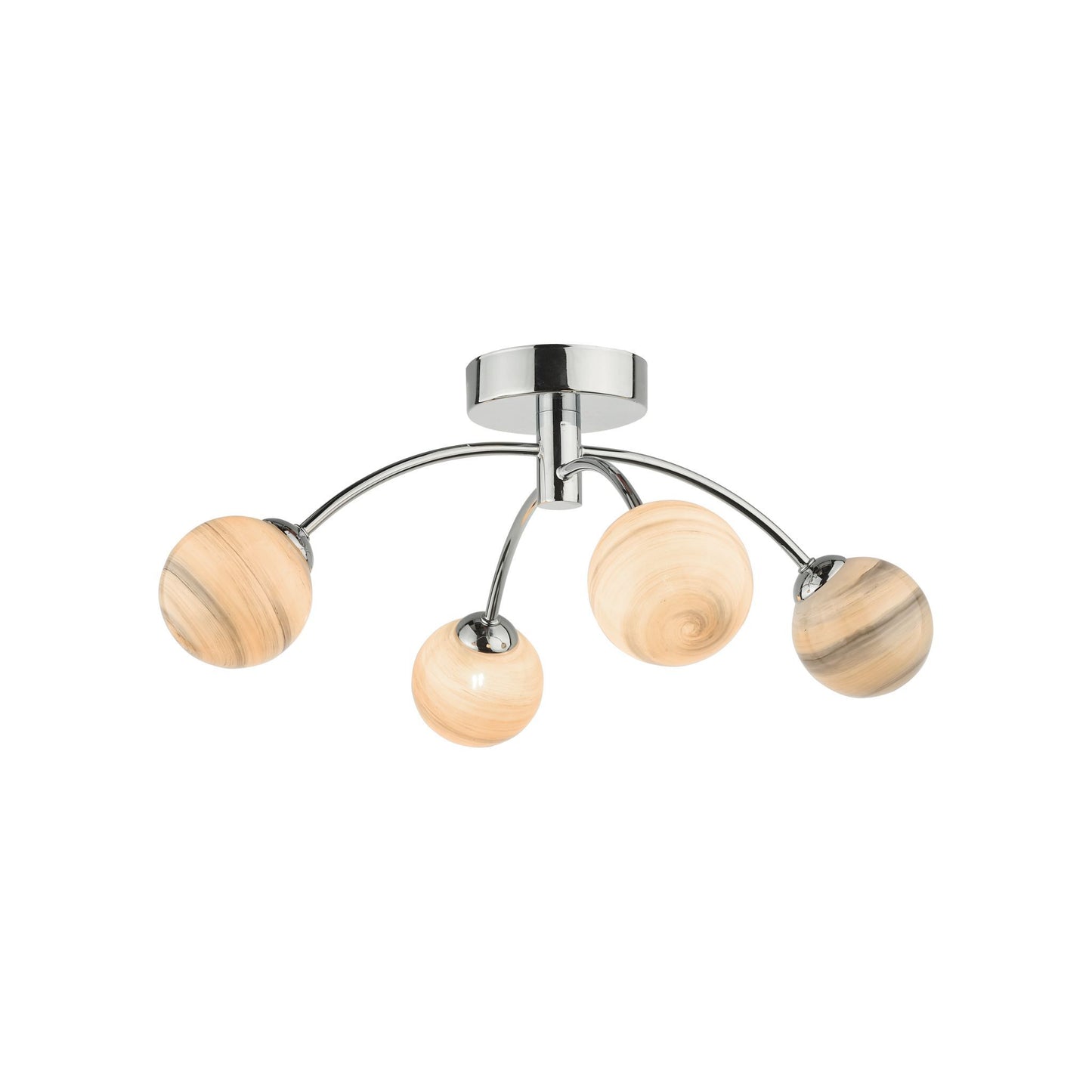 Izzy 4-Light Semi Flush Polished Chrome