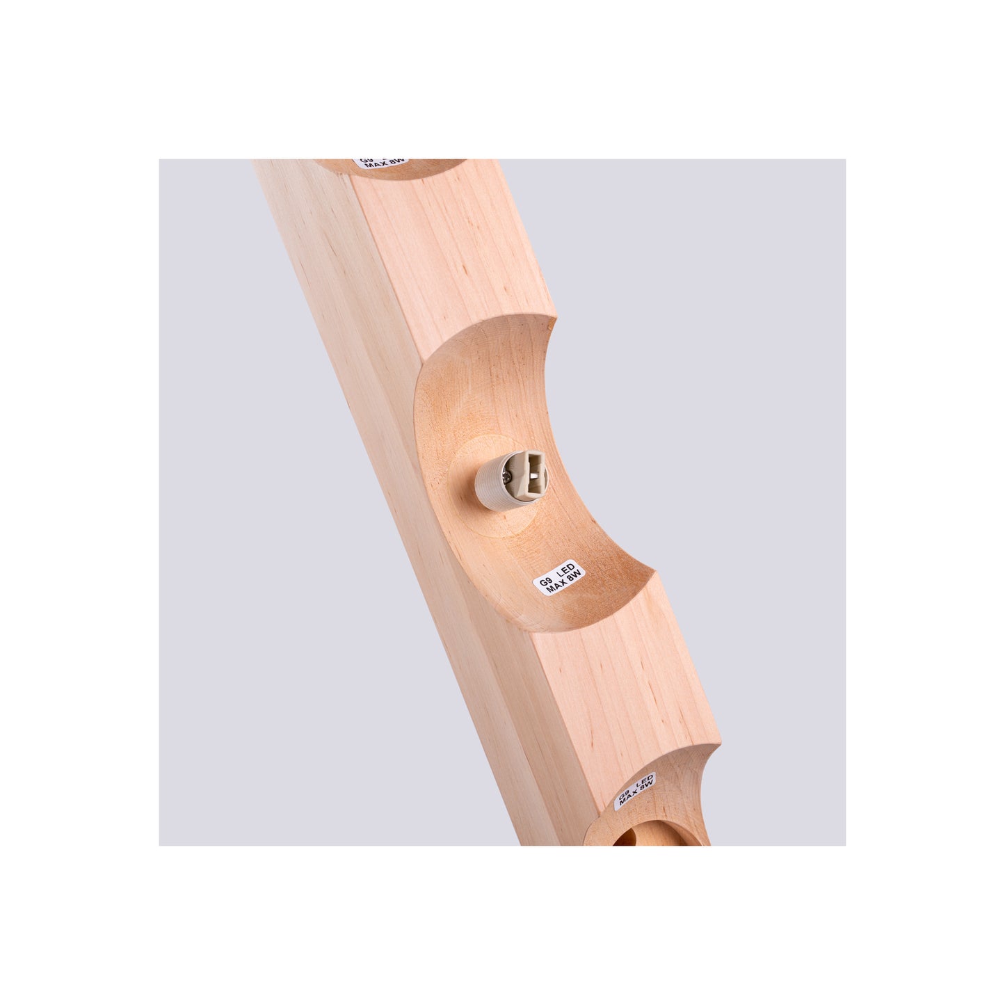 Bulbo 4 Ceiling Light in Natural Wood