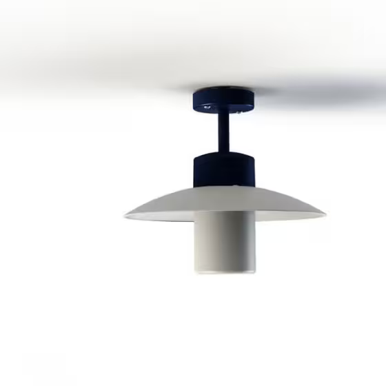 Aubanne Frosted Glass Ceiling Light with Flexible Polycarbonate Reflector