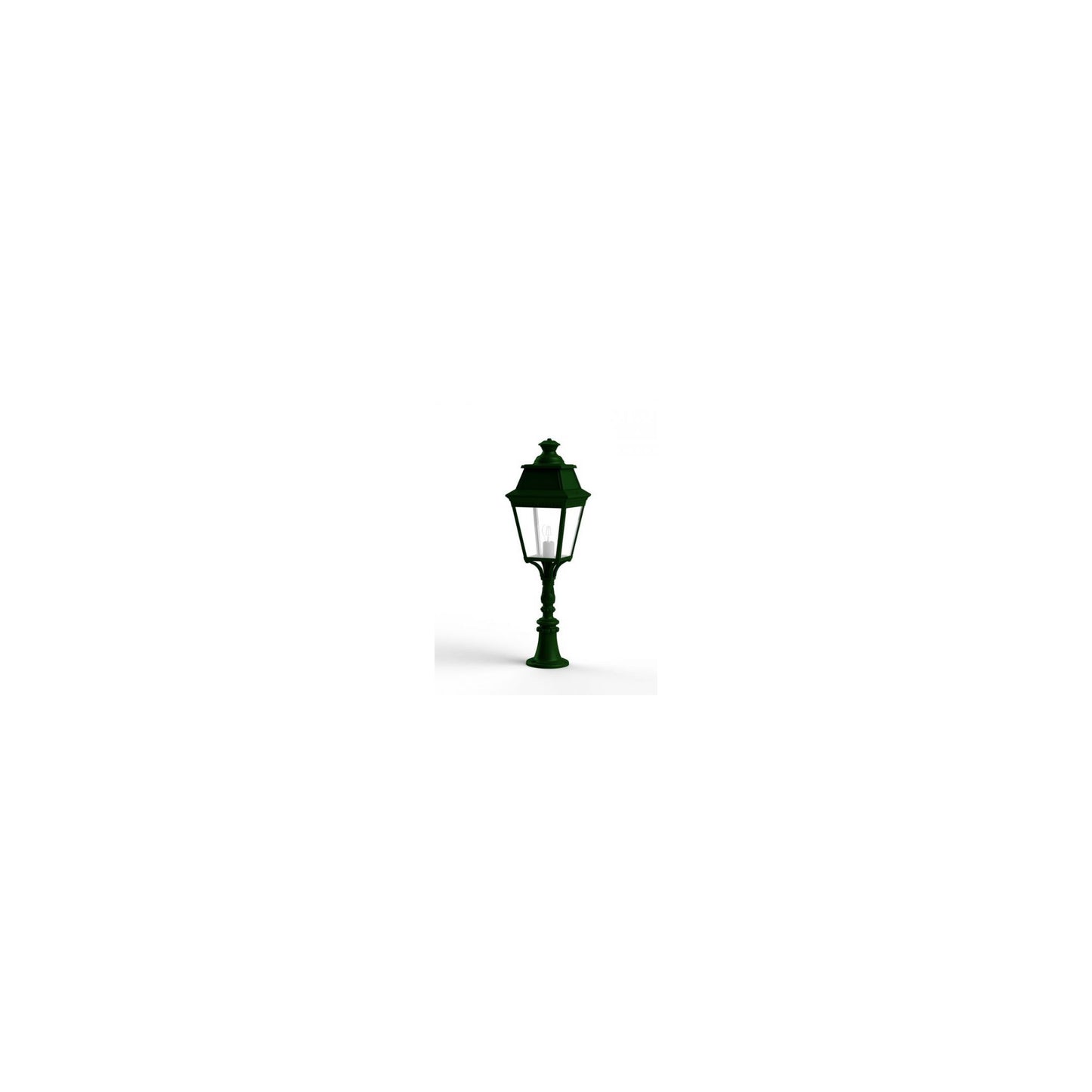 Avenue 3 Model 6 Clear Glass Pillar Mount Lantern