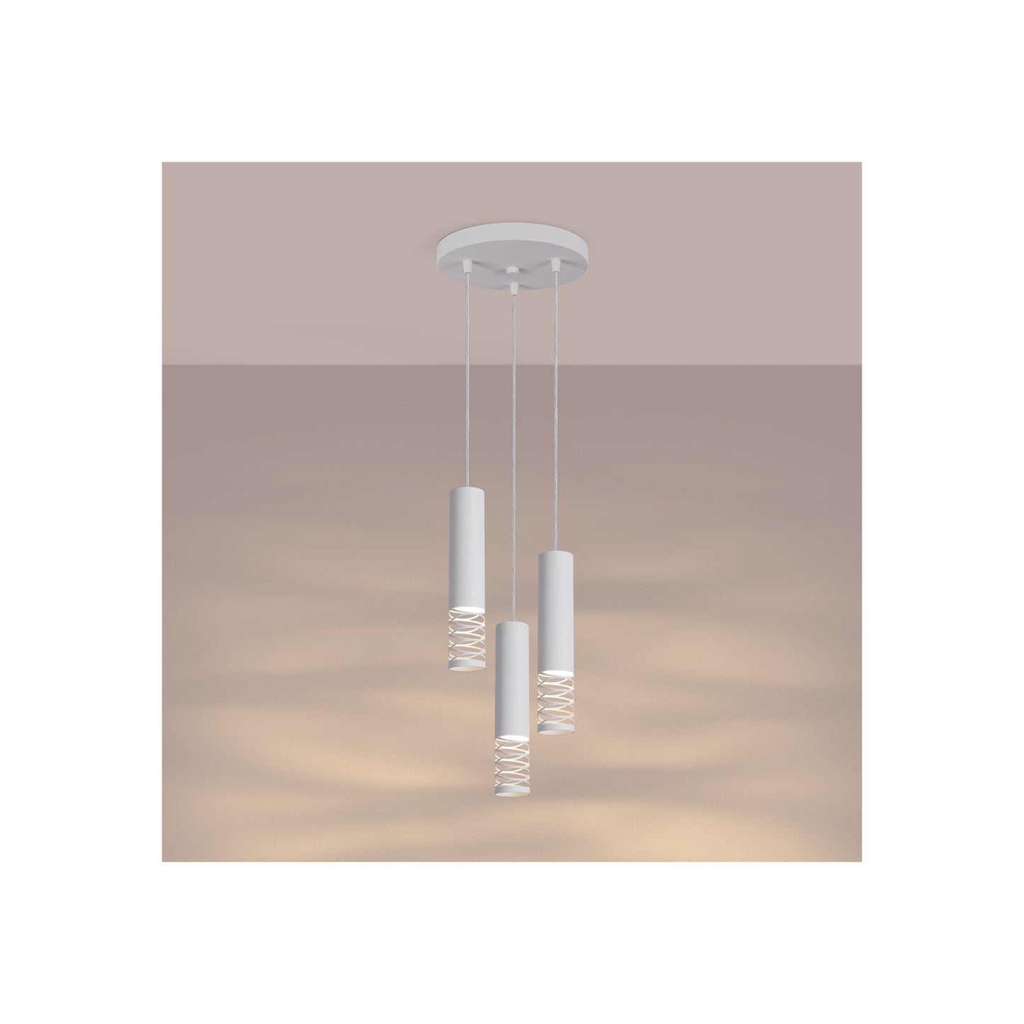 Lami 3P Pendant in White