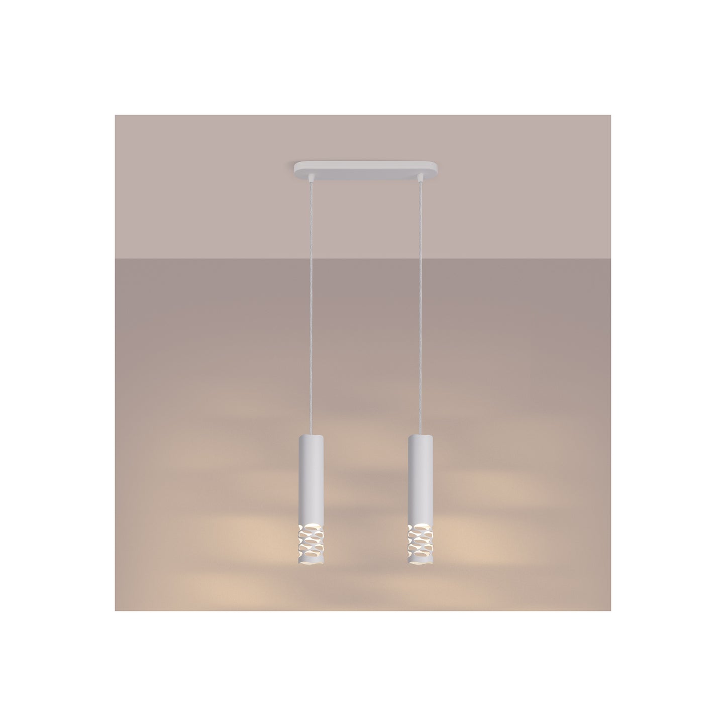 Liro 2 Pendant in White