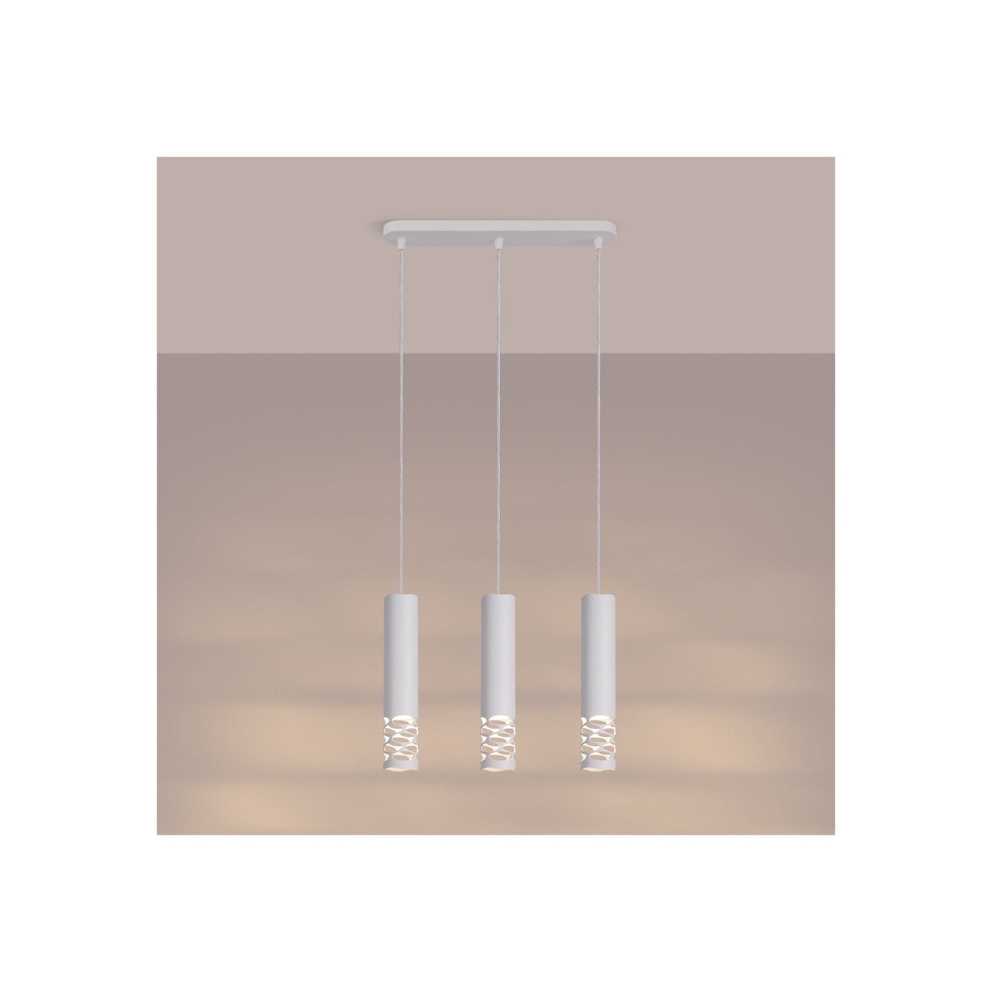 Liro 3L Pendant in White