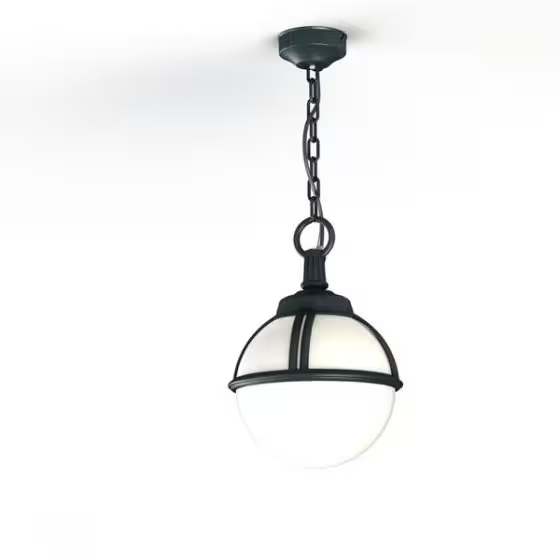 Boreal Model 1 Opal Glass Pendant with Cast Aluminium