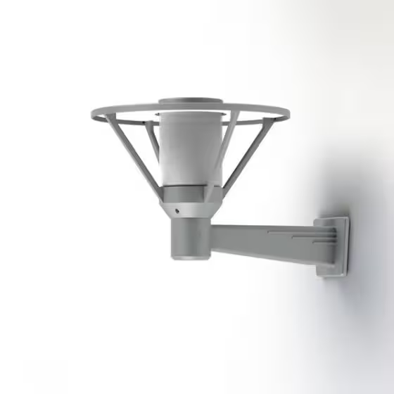 Bermude Frosted Glass Upwards Wall Bracket