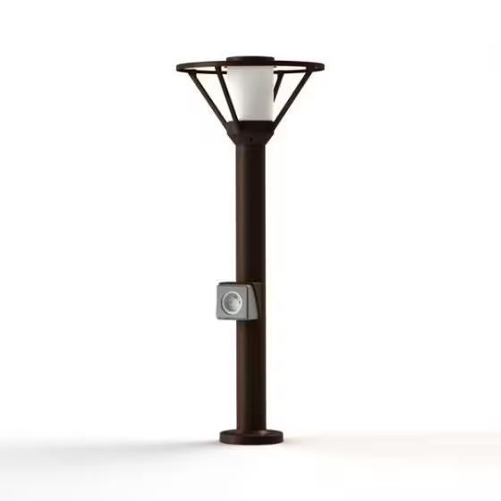 Bermude Small Frosted Glass Socket Bollard