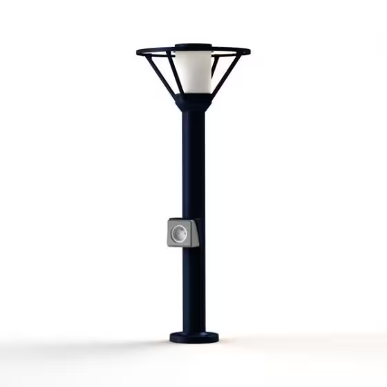 Bermude Small Frosted Glass Socket Bollard