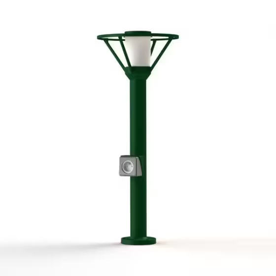 Bermude Small Frosted Glass Socket Bollard