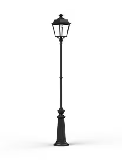 Place des Vosges 1 Evolution Extra-Large Clear Glass Lamp Post