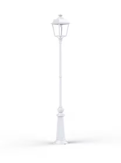 Place des Vosges 1 Evolution Extra-Large Clear Glass Lamp Post
