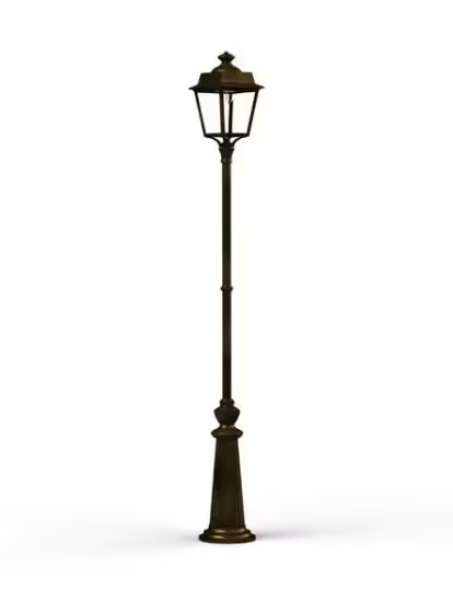 Place des Vosges 1 Evolution Extra-Large Clear Glass Lamp Post