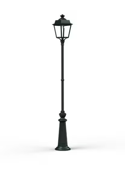 Place des Vosges 1 Evolution Extra-Large Clear Glass Lamp Post