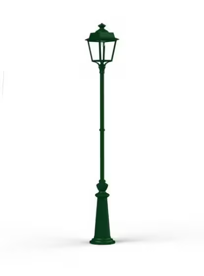 Place des Vosges 1 Evolution Extra-Large Clear Glass Lamp Post