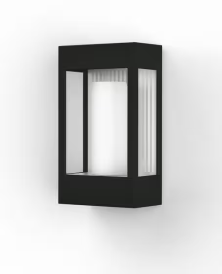 Brick Clear Glass Decorative Wall Light with Polycarbonate Removable Bulb Cover