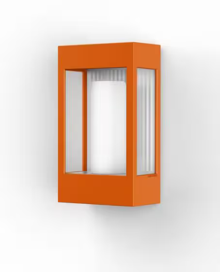 Brick Clear Glass Decorative Wall Light with Polycarbonate Removable Bulb Cover