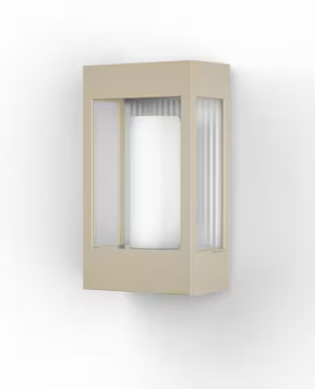 Brick Clear Glass Decorative Wall Light with Polycarbonate Removable Bulb Cover