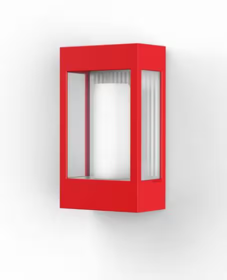 Brick Clear Glass Decorative Wall Light with Polycarbonate Removable Bulb Cover
