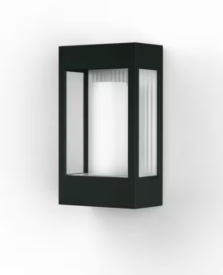 Brick Clear Glass Decorative Wall Light with Polycarbonate Removable Bulb Cover