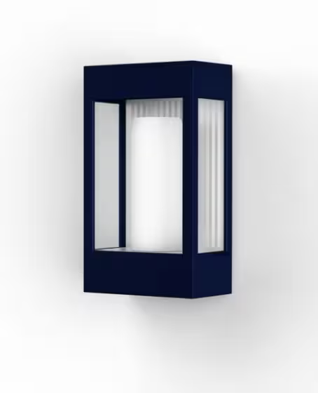 Brick Clear Glass Decorative Wall Light with Polycarbonate Removable Bulb Cover